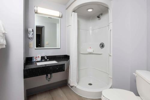 Koupelna v ubytování Comfort Hotel