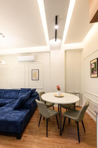Posezení v ubytování AXIOM Apartments