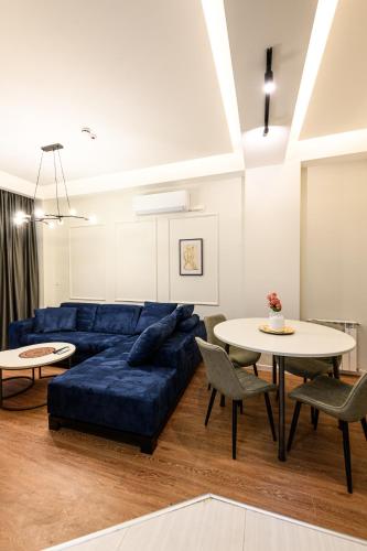 Posezení v ubytování AXIOM Apartments