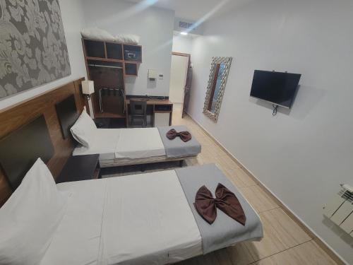 TV a/nebo společenská místnost v ubytování City Hotel Alger