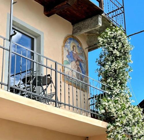 Μπαλκόνι ή βεράντα στο Apartment in Tapigliano with Garden and Parking