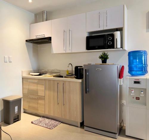 Kuchyň nebo kuchyňský kout v ubytování Studio type condo - Matina Enclaves Residences Davao City