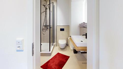 Ένα μπάνιο στο Apartment 01 No 8A BoardingHouse Lüneburg