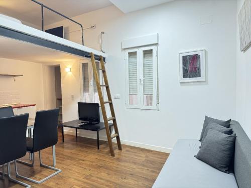 Posezení v ubytování Apartamentos Day Madrid PLAZA DE ESPAÑA Centro Gran Via Sol Malasaña