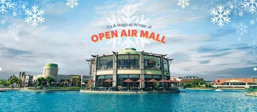 an open air mall in the middle of the water at Madinaty Home in Madinaty