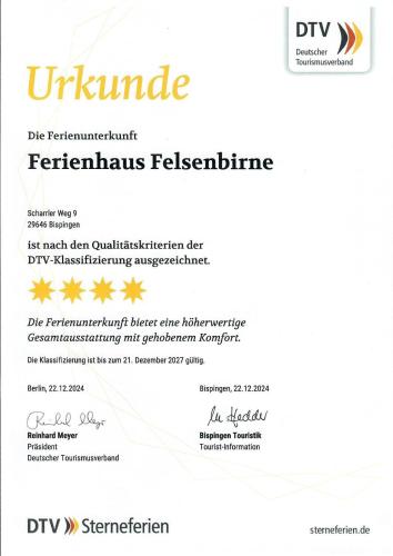 a rejection letter for a dvpnarations declaration at Bispinger-Heidezauber-Haus-Felsenbirne in Bispingen