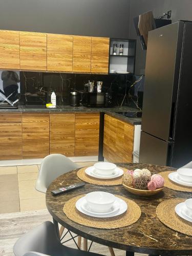 Η κουζίνα ή μικρή κουζίνα στο Apartamenty i pokoje „Pod Jedynką”
