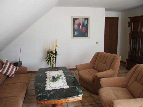 Posezení v ubytování Ferienwohnung Wicker