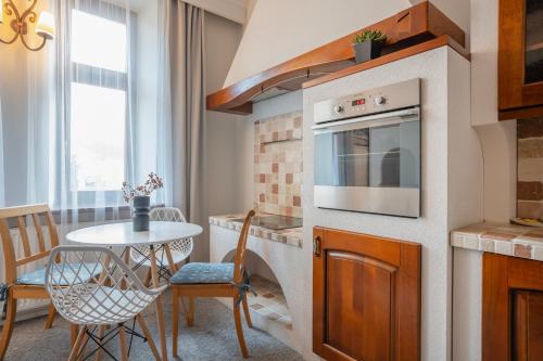 Dapur atau dapur kecil di Aparthotel Maargick