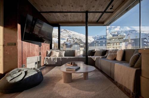 Nespecifikovaný výhled na hory nebo výhled na hory při pohledu z apartmánu