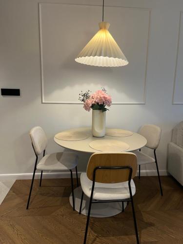 Χώρος καθιστικού στο Apartament BonHaus Grzegórzecka