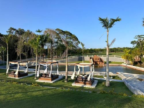 Bazén v ubytování Hotel Fazenda 3RJ nebo v jeho okolí