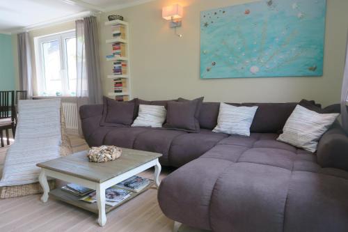 Posezení v ubytování Dein Ferienhaus Strandstrasse