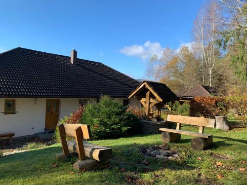 Zahrada ubytování Apartmány Šumava Boubín