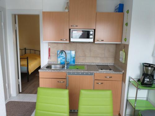 Køkken eller tekøkken på Ferienwohnung Familie Ruff