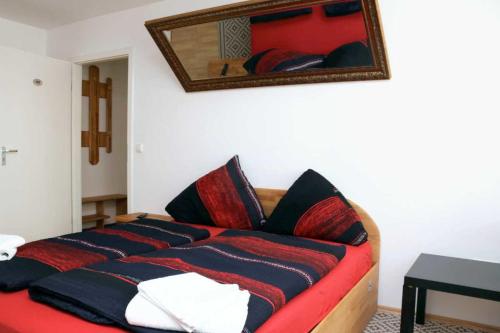 Katil atau katil-katil dalam bilik di Aparthotel Kompass A 102-103