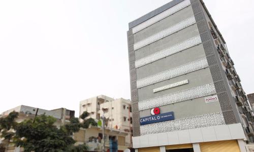 El edificio en el que está el hotel