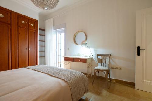 Ένα ή περισσότερα κρεβάτια σε δωμάτιο στο Casona Torre Canela