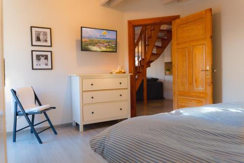 Postel nebo postele na pokoji v ubytování Marin