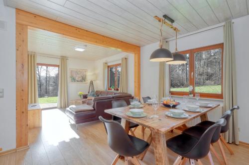 Χώρος καθιστικού στο Waldfee mit eigener Sauna