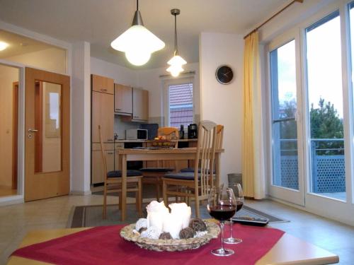 Η κουζίνα ή μικρή κουζίνα στο "Meeresrauschen-Whg-05"