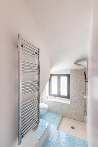 une salle de bain avec douche et toilettes dans l'établissement Villa Margot ' Exceptional Place, à Villefranche-sur-Mer