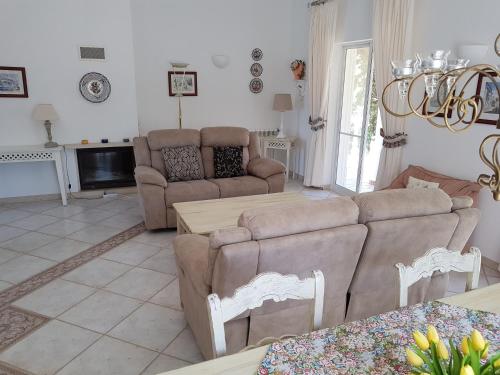 Χώρος καθιστικού στο Casa Tinsdal