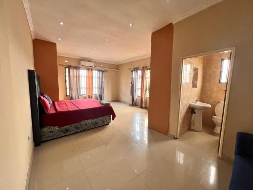 Katil atau katil-katil dalam bilik di Salama Apartments Twin Palms