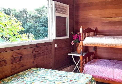 Postel nebo postele na pokoji v ubytování Chambre Maison Kumba