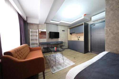 Televisyen dan/atau pusat hiburan di Nomad Hub Istanbul Suit