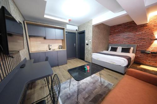Katil atau katil-katil dalam bilik di Nomad Hub Istanbul Suit