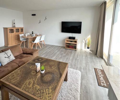 TV a/nebo společenská místnost v ubytování Casa Miramar