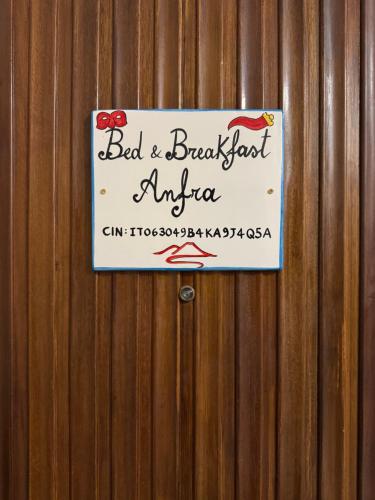Anfra B&B tanúsítványa, márkajelzése vagy díja