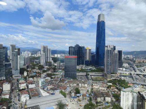 Nespecifikovaný výhled na destinaci Kuala Lumpur nebo výhled na město při pohledu z apartmánu