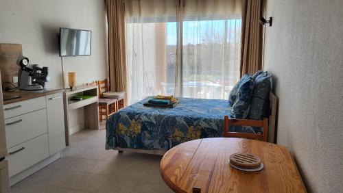 STUDIO LES NAIADES 2 avec une place parking privée incluse climatisation wifi grande terrasse Idéal pour cure thermale