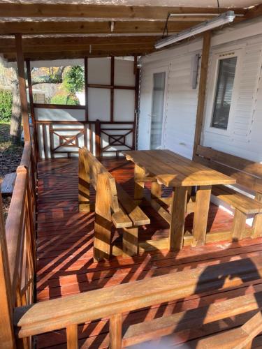 Camping Rivages des Landes Mobil-home climatisé et Tv