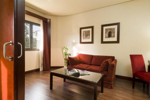Posezení v ubytování Hotel Badajoz Center