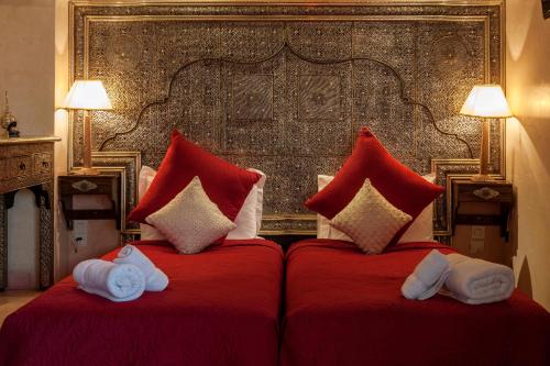 Cama o camas de una habitación en Riad Anabel