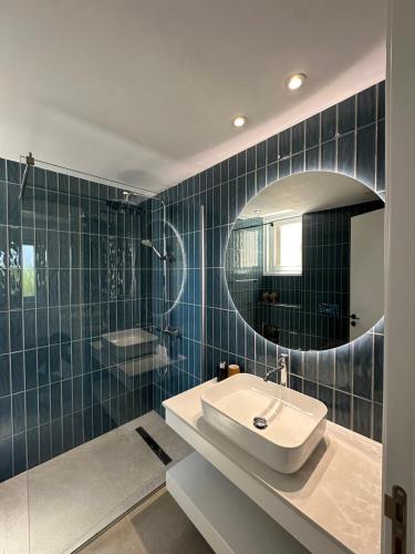 Et badeværelse på Andreotis Villas