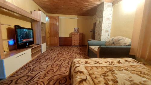 Коттеджный городок Вита -литовская, Голосеевский район, Динамо, Конча-Заспаにあるテレビまたはエンターテインメントセンター