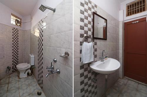 Koupelna v ubytování Hotel O AKBAR PALACE