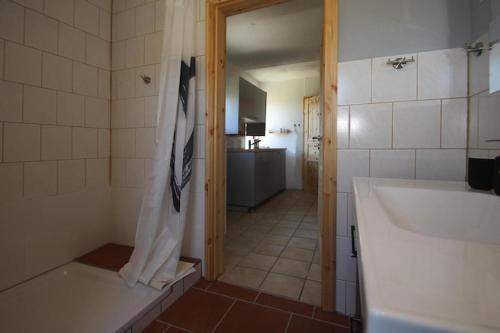Koupelna v ubytování Ferienhaus am Vilzsee, Mirow