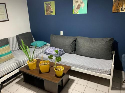 Ein Sitzbereich in der Unterkunft Casa Quinta Arroyo del Medio