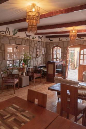 Ruang duduk di Hostal Katarpe