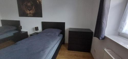 Postel nebo postele na pokoji v ubytování Wohnung 3 Tollgauer