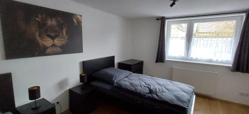 Postel nebo postele na pokoji v ubytování Wohnung 3 Tollgauer