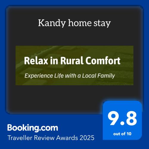 a screenshot of a phone with a relay in rural comfort at Kandy Home stay in Katugastota