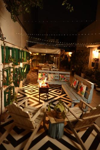 Χώρος καθιστικού στο The Bougainvillea Bed & Breakfast