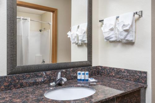 Ένα μπάνιο στο AmericInn by Wyndham Black River Falls I-94 on ATV Trail