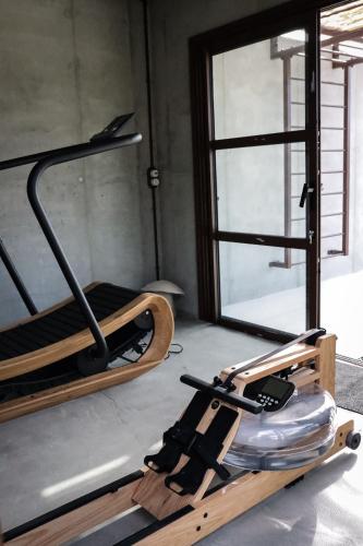 Fitness centrum a/nebo fitness zařízení v ubytování Bergerie face à Propriano